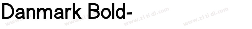 Danmark Bold字体转换